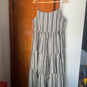 Little Bipsy Black and White Striped Dress